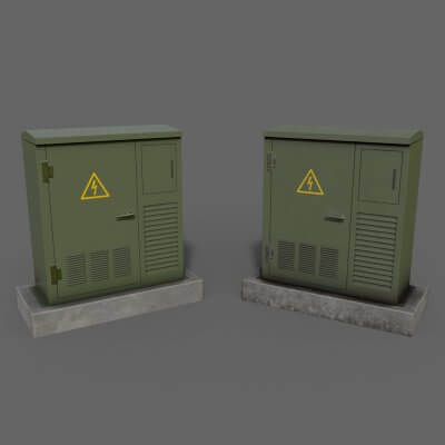 Electric Box GreenGrey