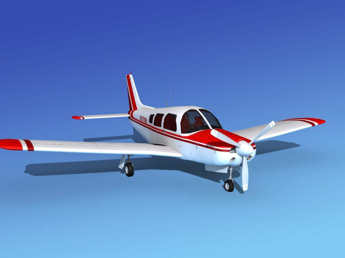 Piper Arrow I V04 3D Model