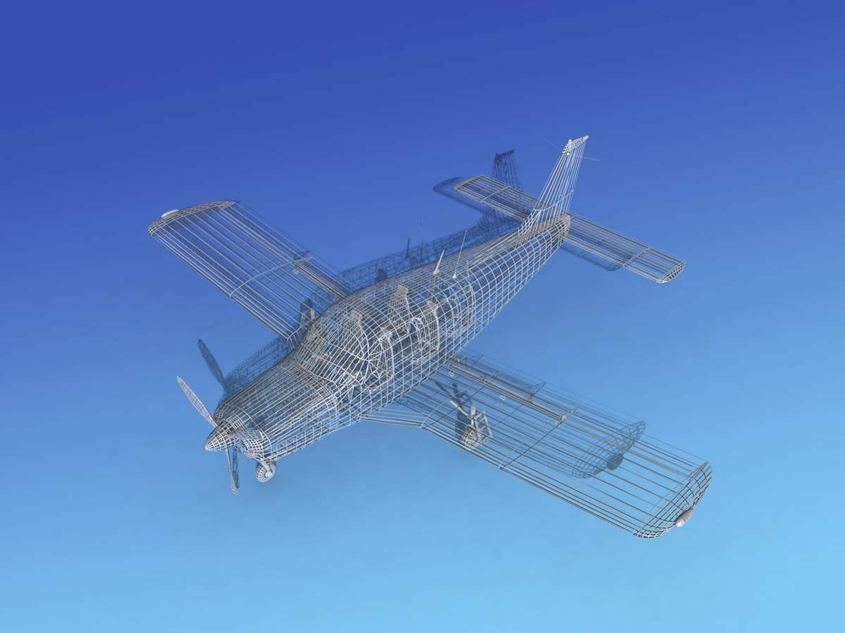 Piper Arrow I V04 3D Model