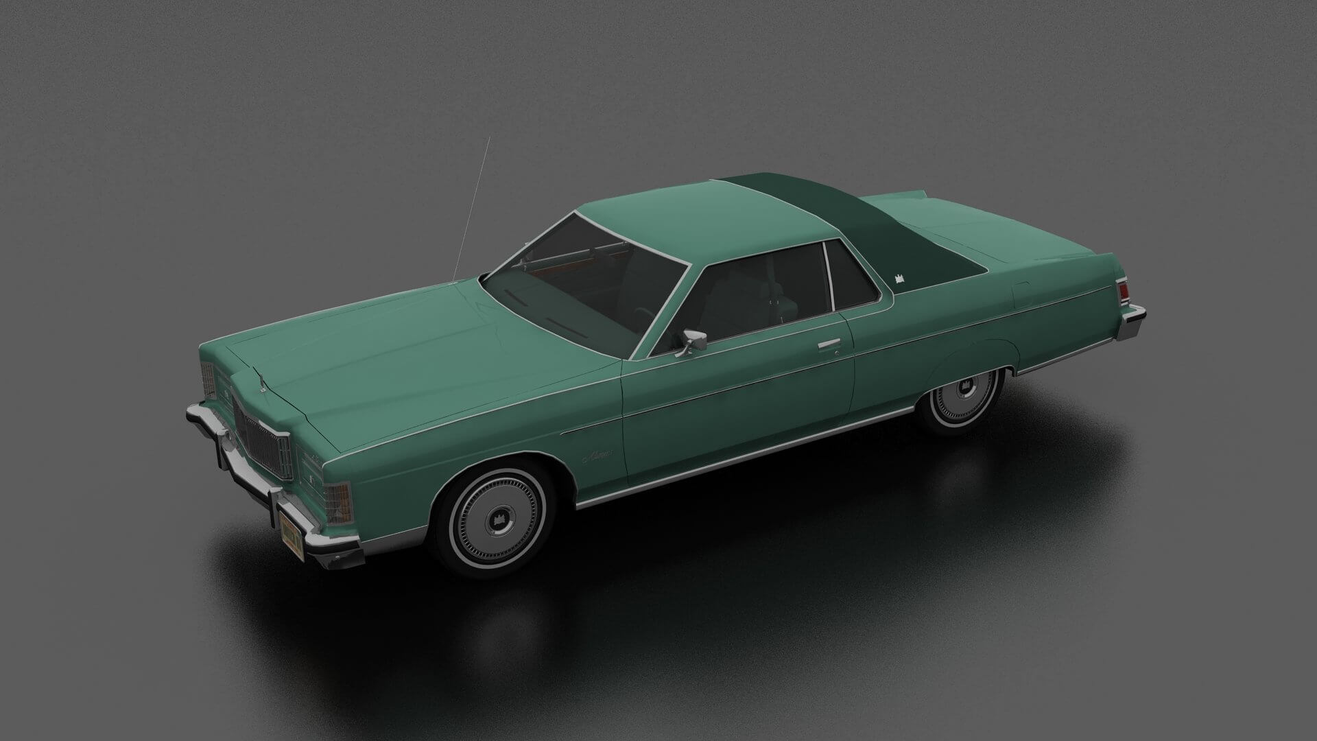 Mercury Marquis 2dr 1975 3D Model