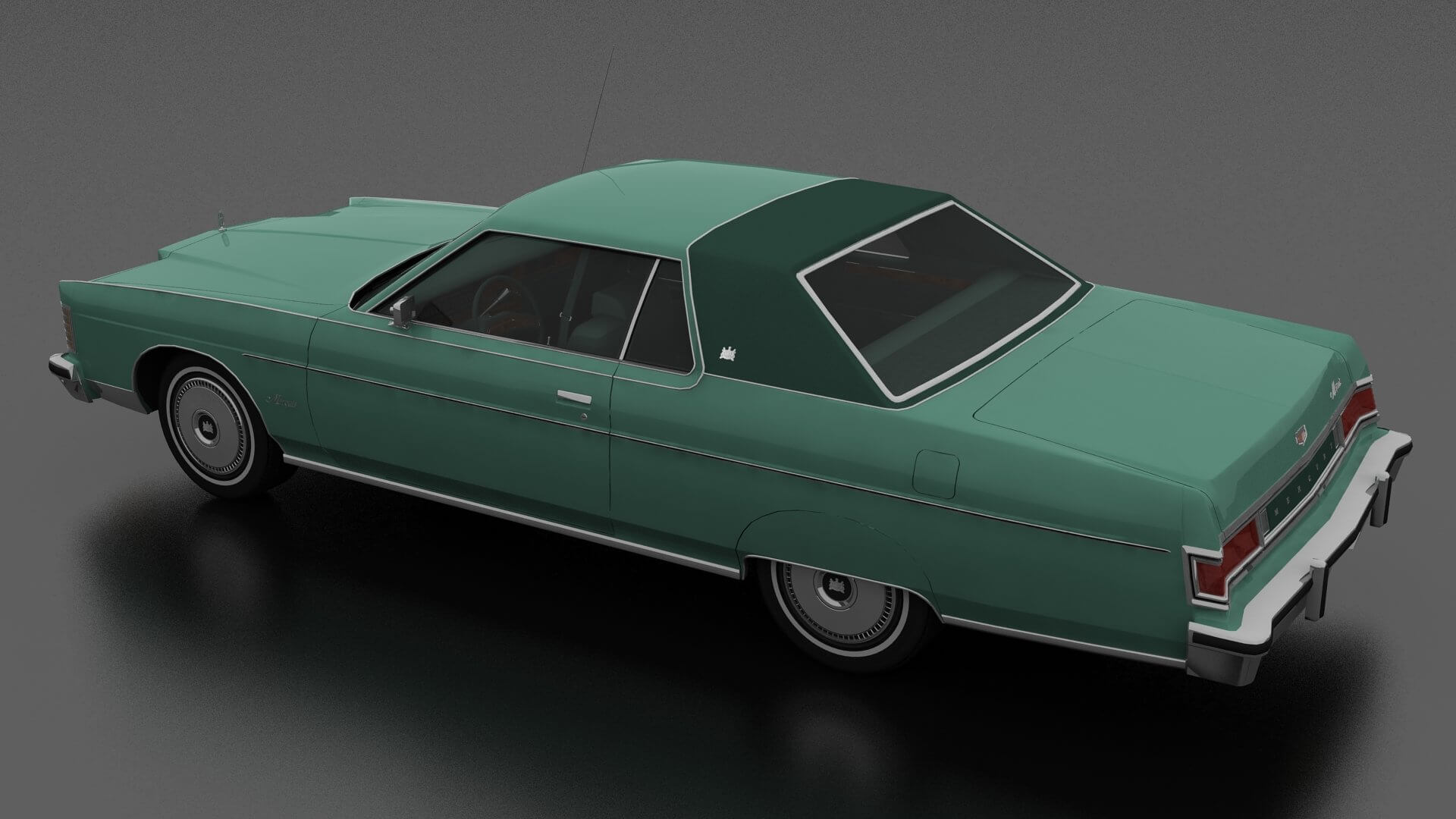 Mercury Marquis 2dr 1975 3D Model