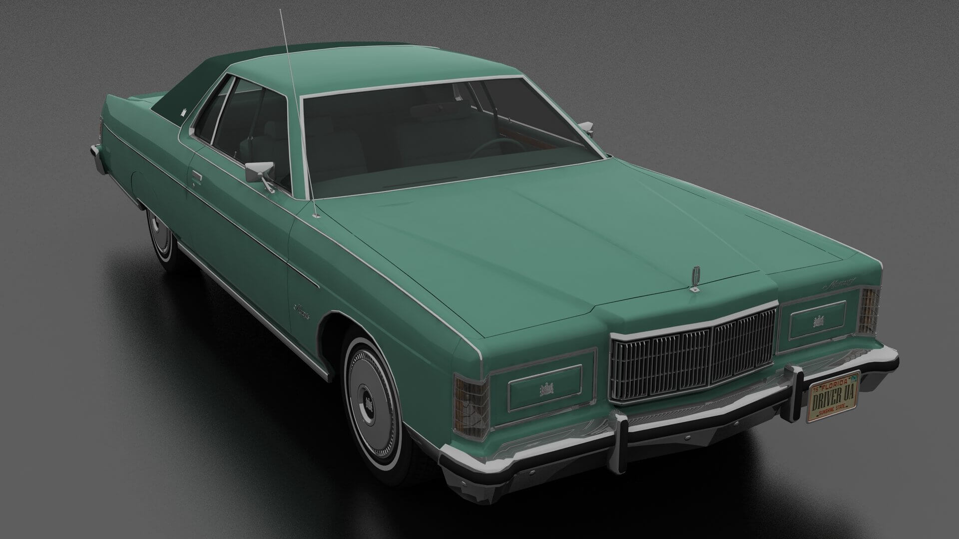 Mercury Marquis 2dr 1975 3D Model