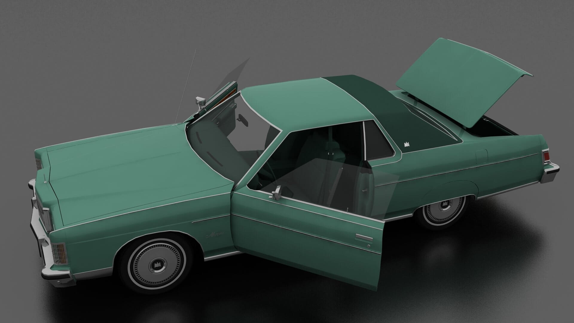 Mercury Marquis 2dr 1975 3D Model