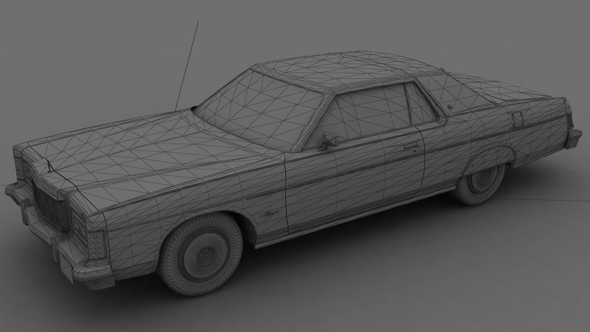 Mercury Marquis 2dr 1975 3D Model