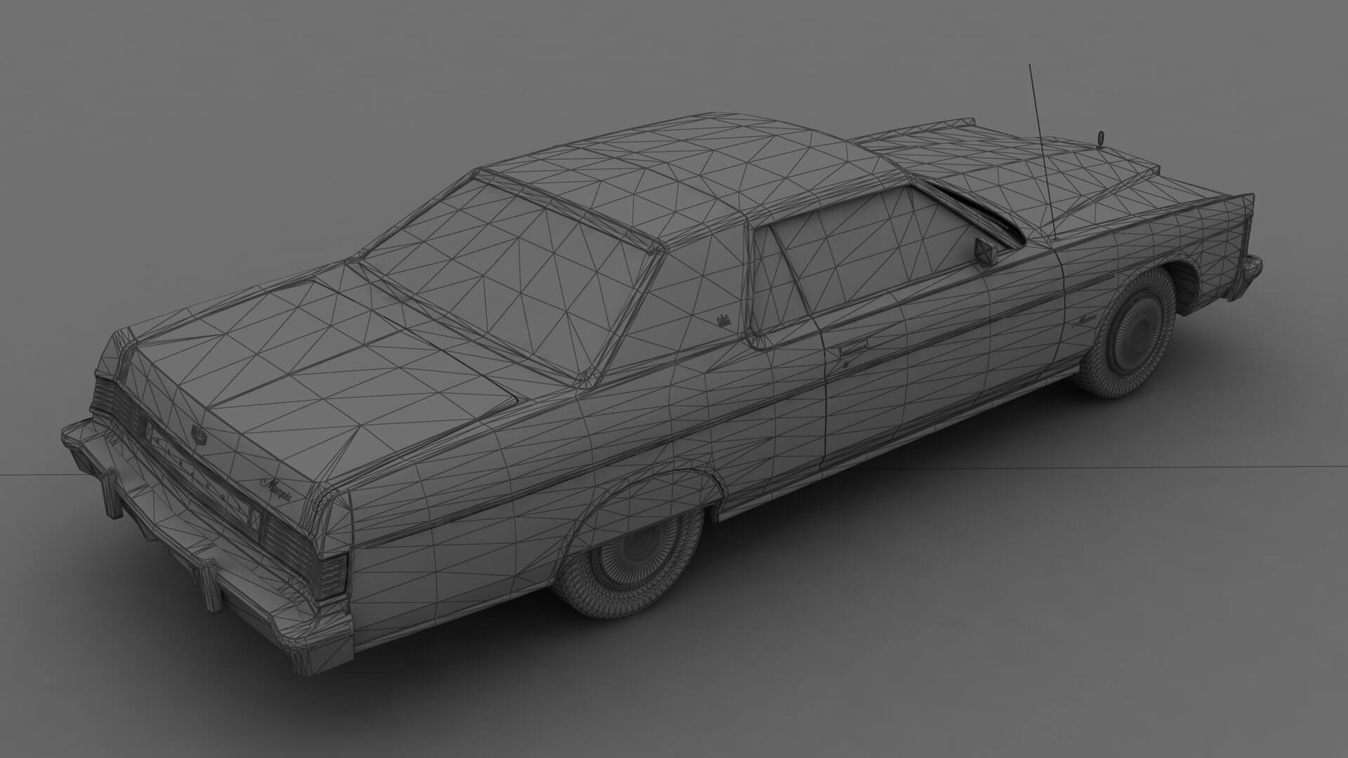 Mercury Marquis 2dr 1975 3D Model