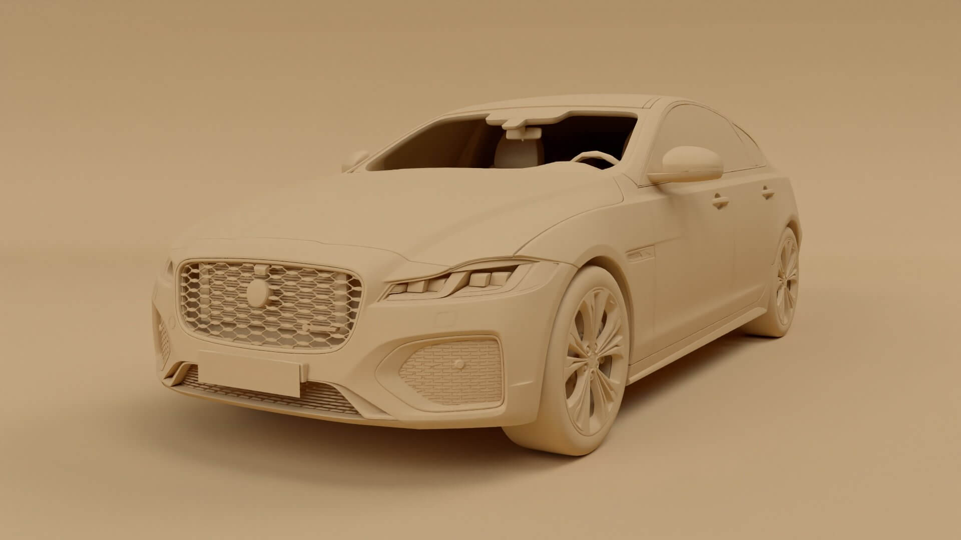 2022 Jaguar XF R-Dynamic 3D Model