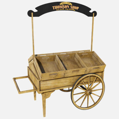 Wooden Wagon Cart 07 All PBR Unity UE Textures