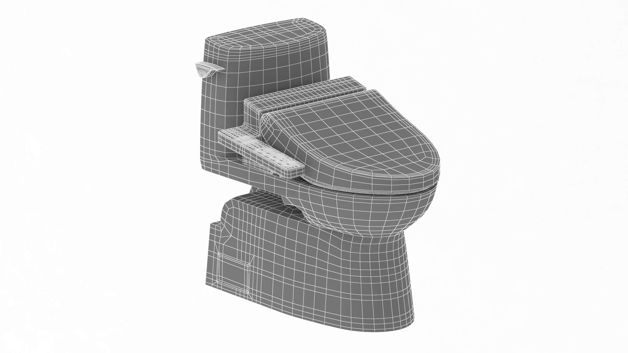 Carlyle C100 One-Piece Toilet 3D Model