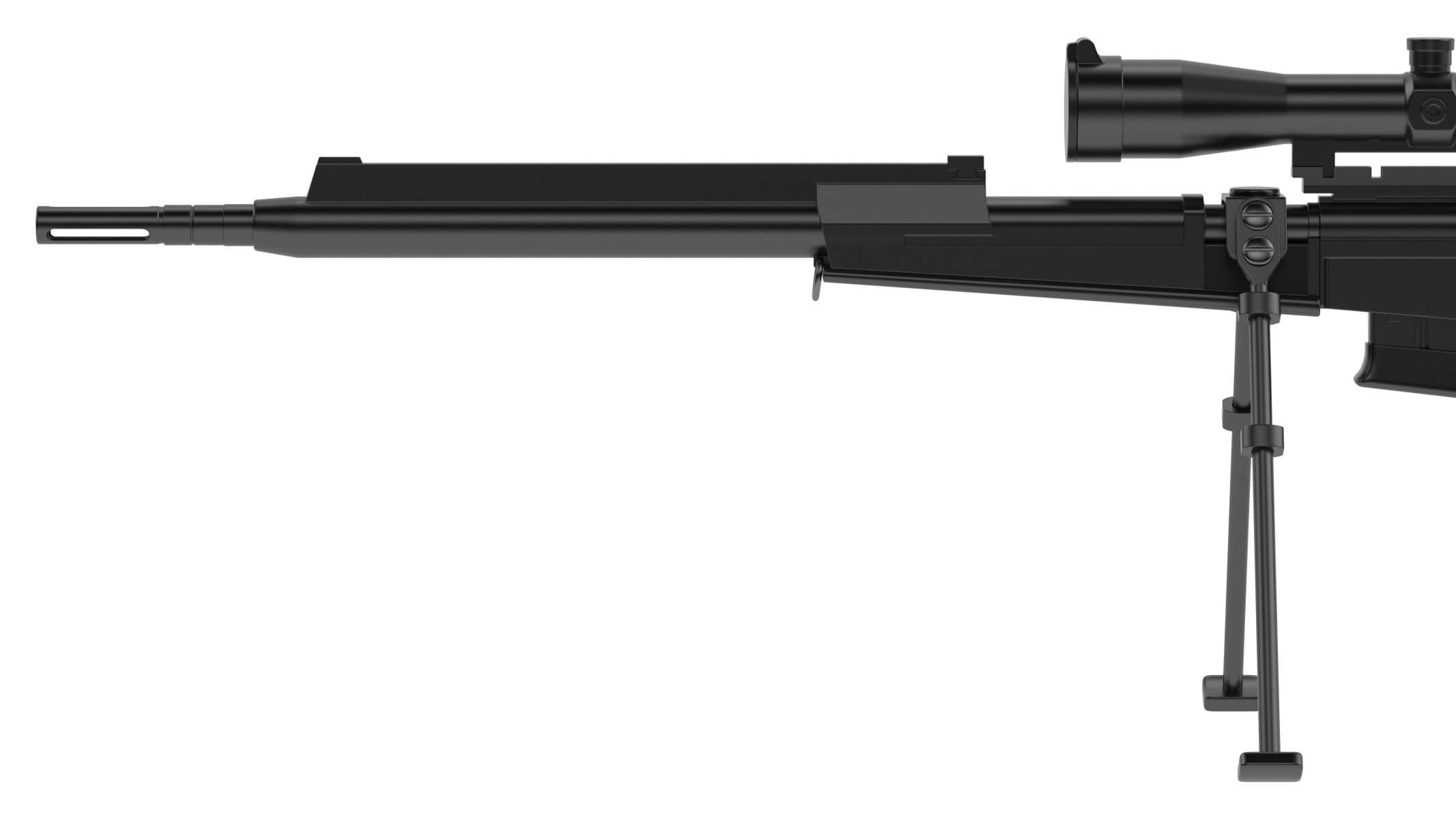 FR F2 Sniper Rifle 3D Model