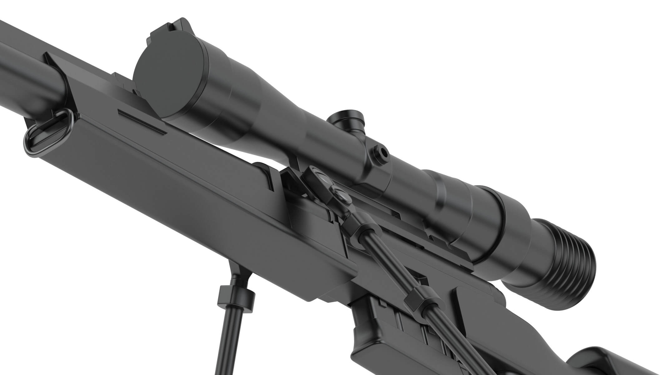 FR F2 Sniper Rifle 3D Model