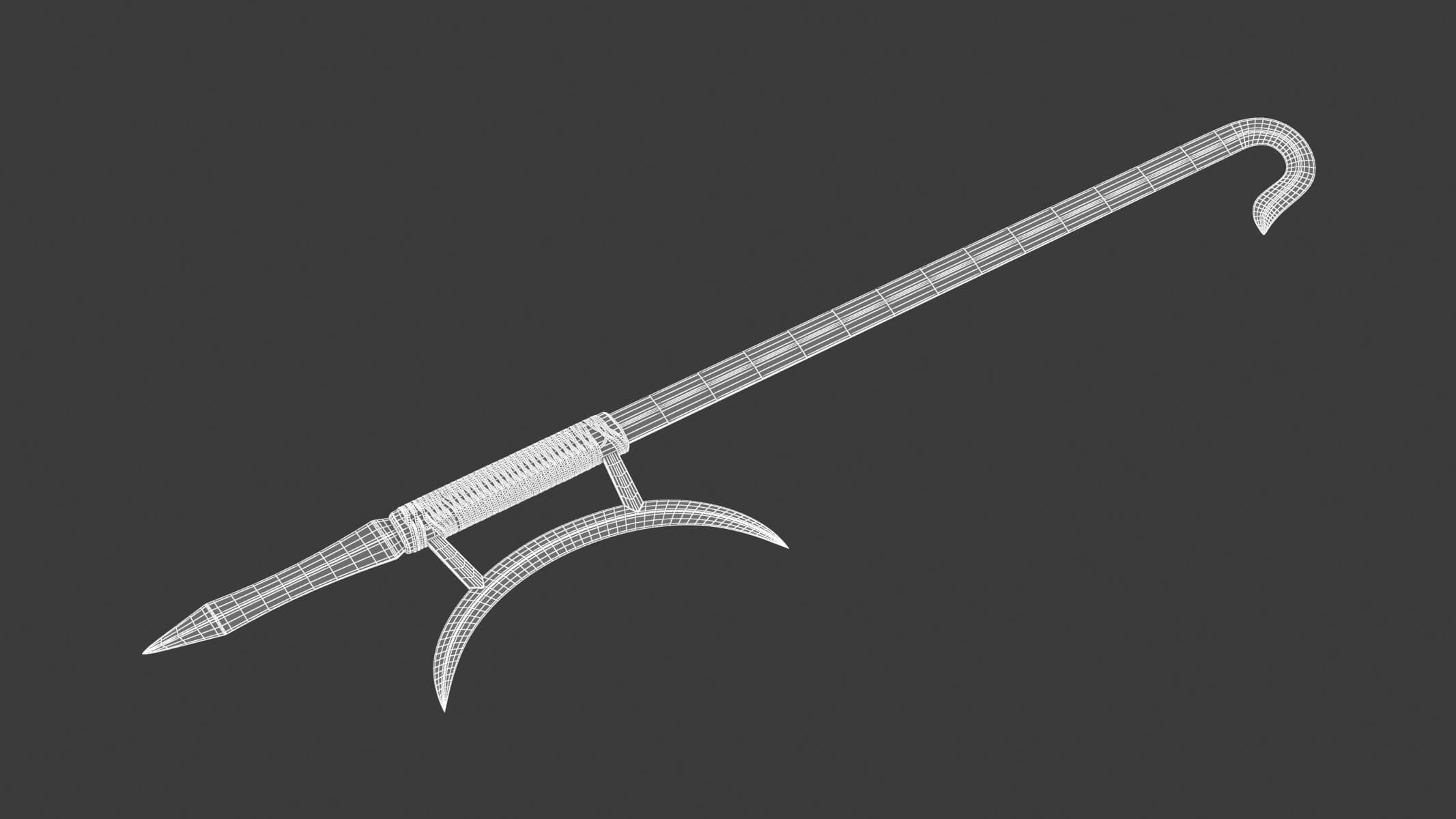 Hook Sword 3D Model