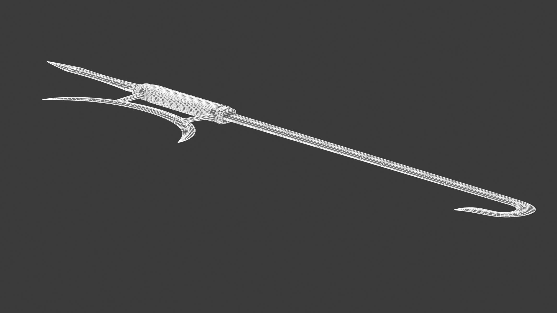 Hook Sword 3D Model