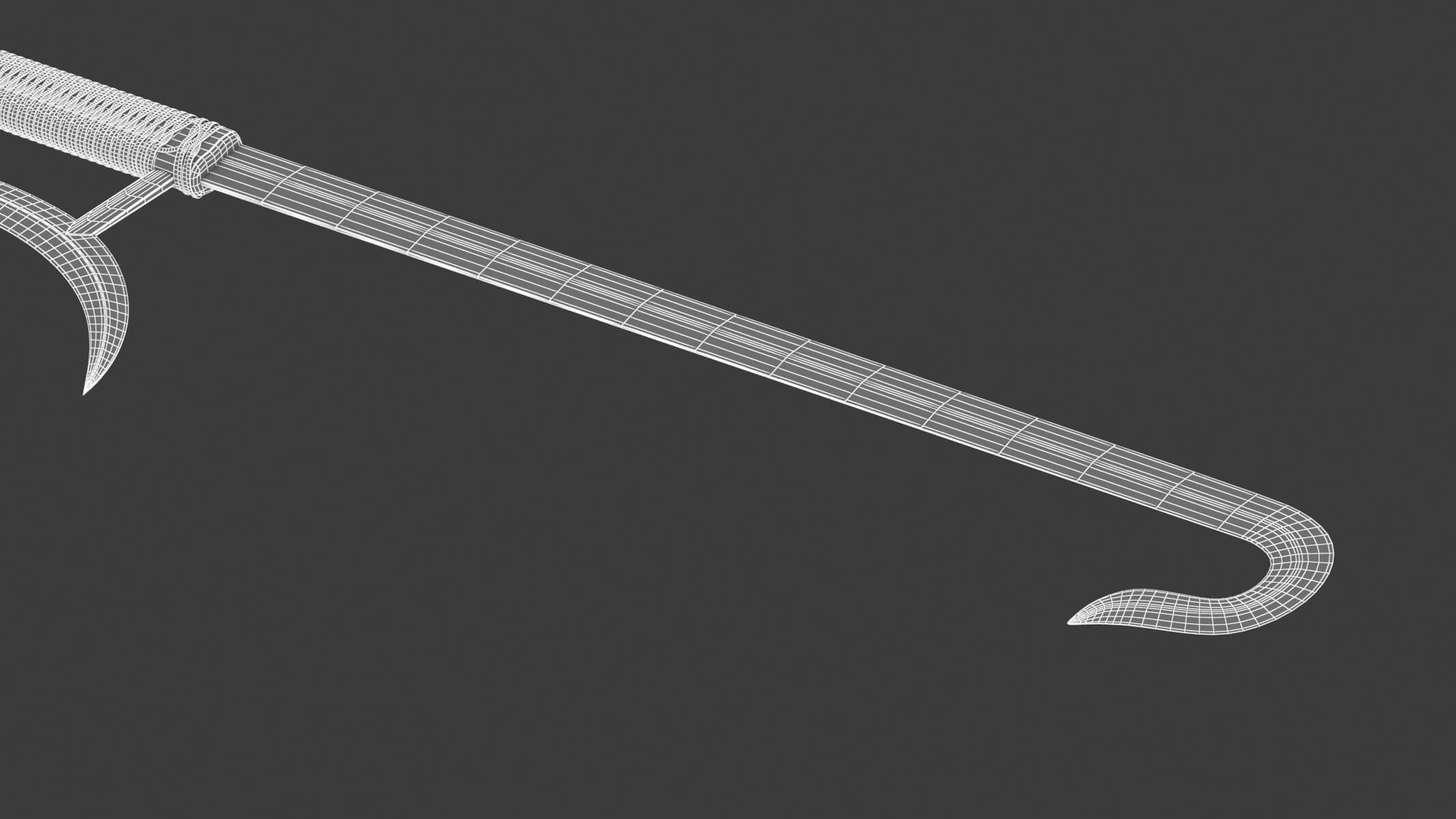 Hook Sword 3D Model