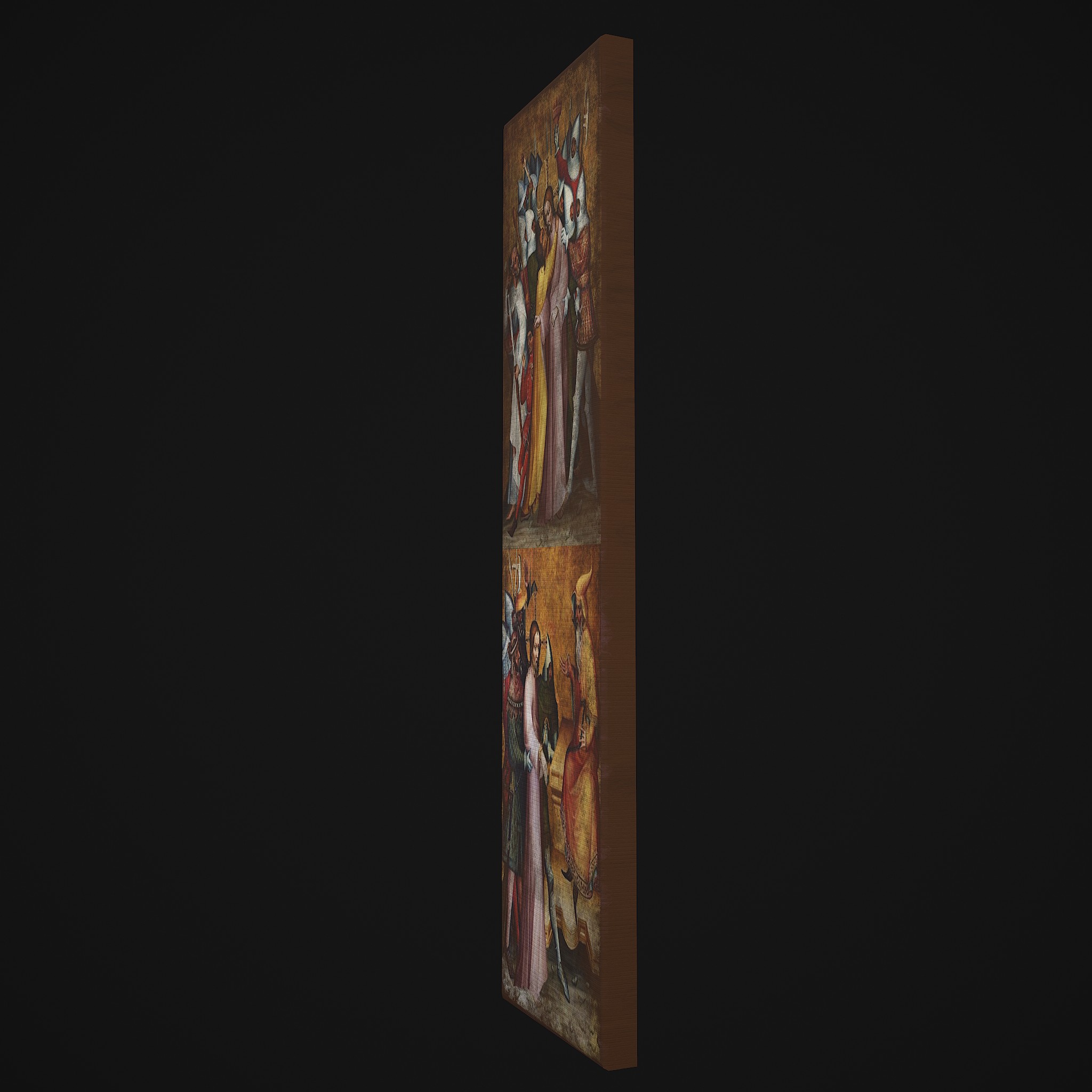 Medieval Church Painting 3D Model