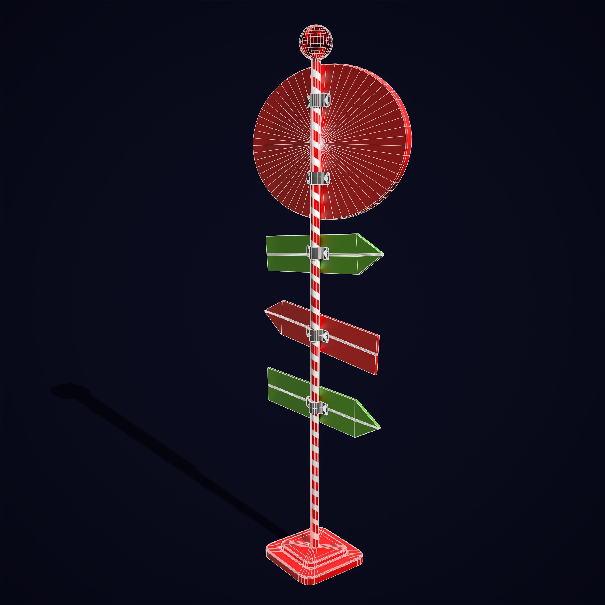 North Pole Sign 3D Model