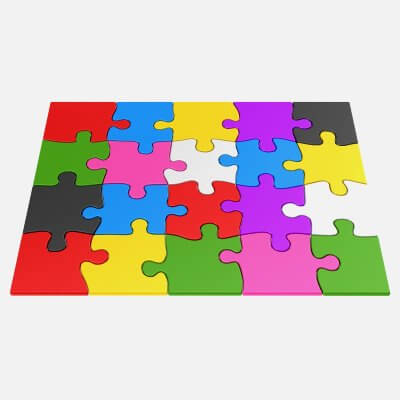 Colorful Puzzle Pieces