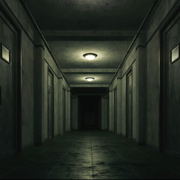 Old dark scary corridor 01