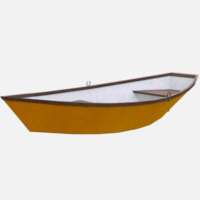 Painted Wooden Boat V5