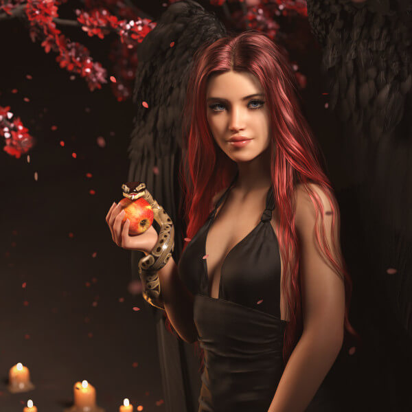 Lilith apple portrait