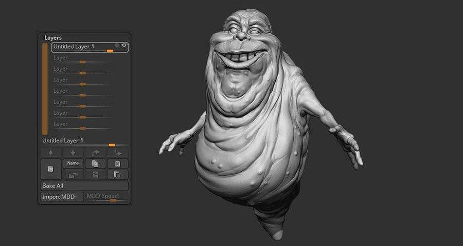 Slimer from Ghostbusters 3D Model