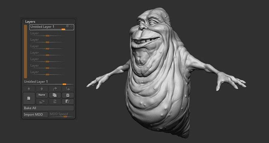 Slimer from Ghostbusters 3D Model