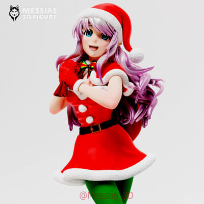 Merry Christmas Girl 3D Chibi