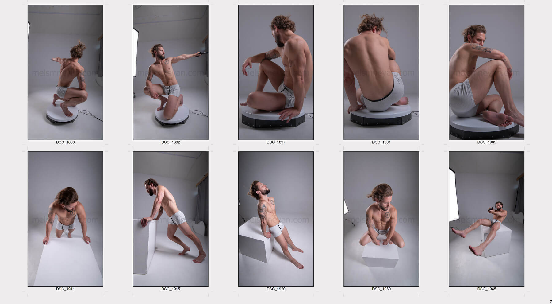 Male Dynamic and Static 750 Pose Reference Images 360 Reference Photo Set