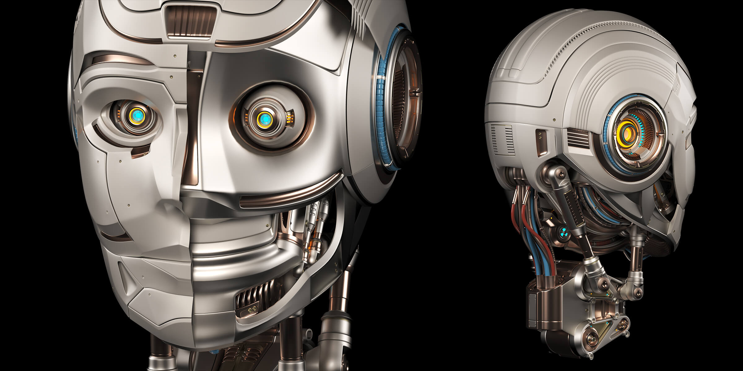 Sci-Fi Robot Head 3D Model