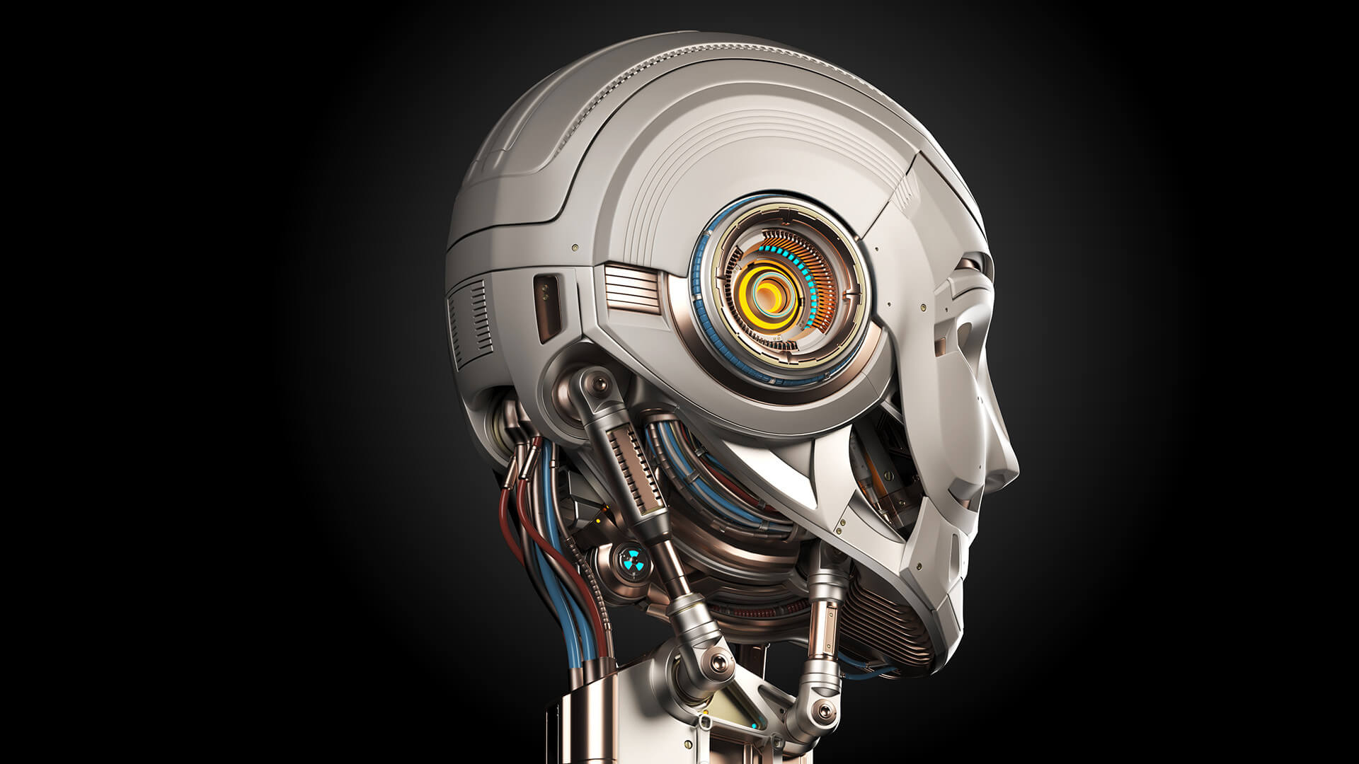 Sci-Fi Robot Head 3D Model