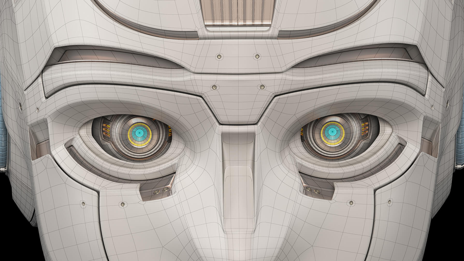 Sci-Fi Robot Head 3D Model