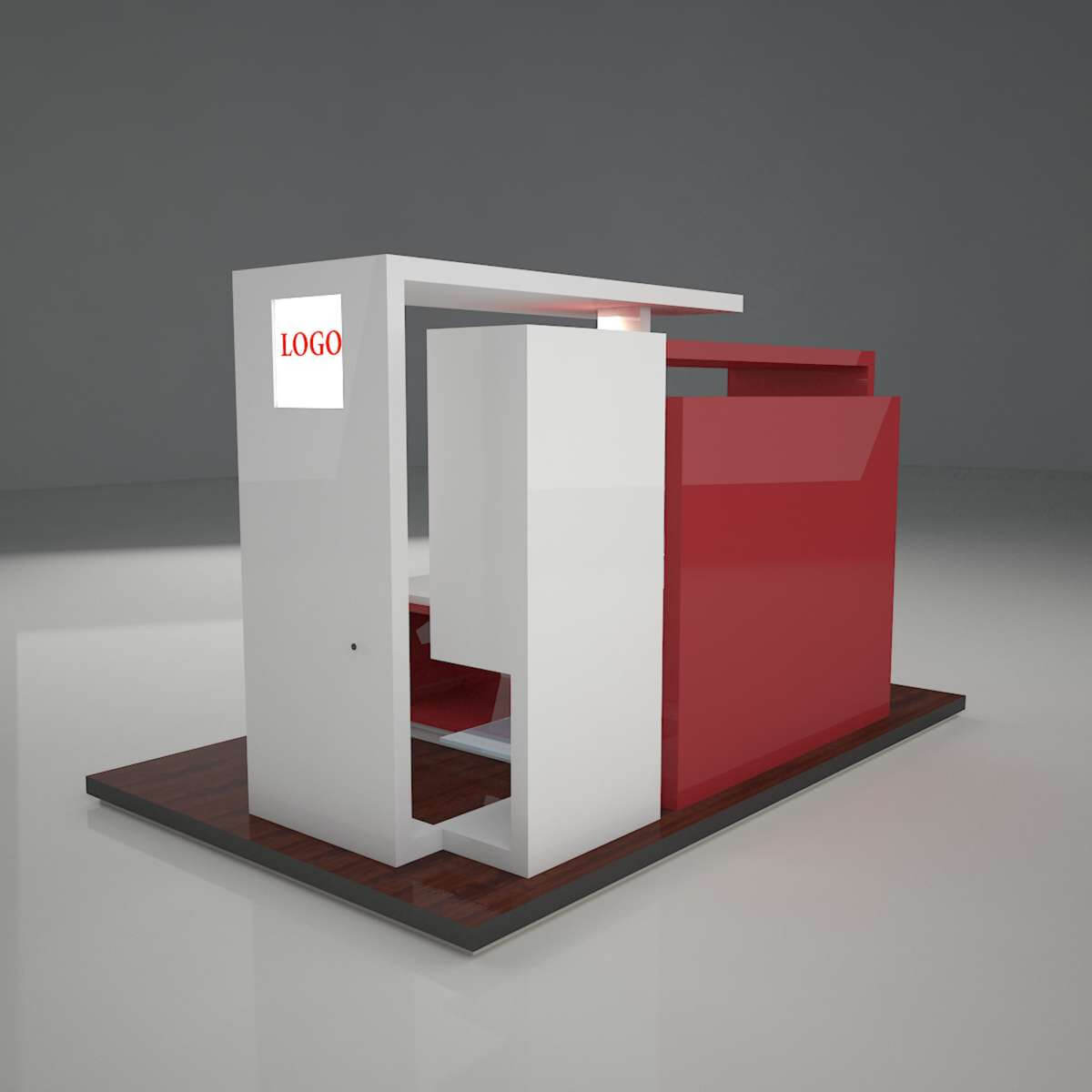 Booth - Stand 3D 3D Model