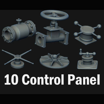 Control Panel IMM Brushes and 3D Models Vol 3