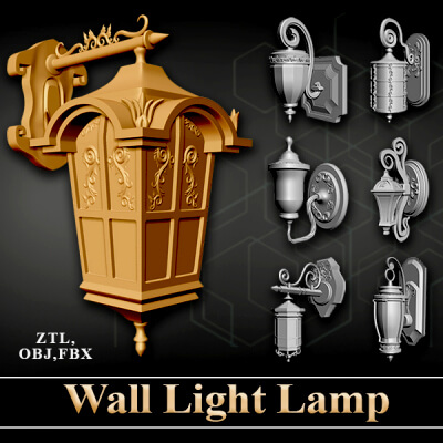 Wall Light Lamp 3D Model