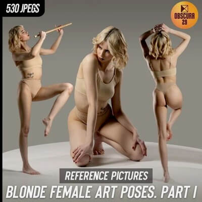 530 Blonde Female Art Poses Part I