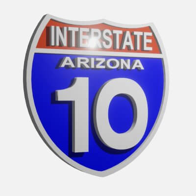 Interstate Arizona 10 Sign