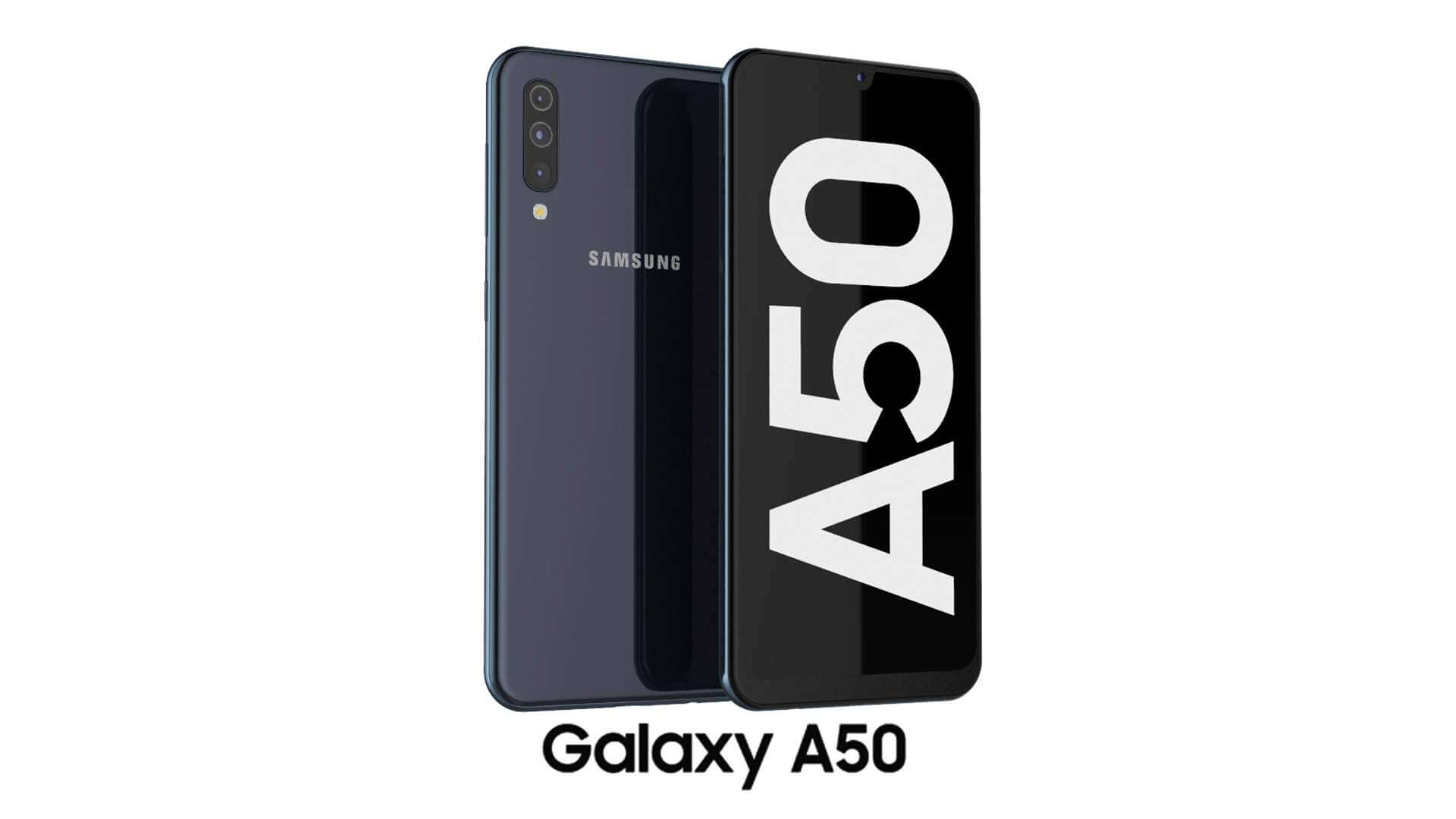 Samsung Galaxy A50 Black 3D Model