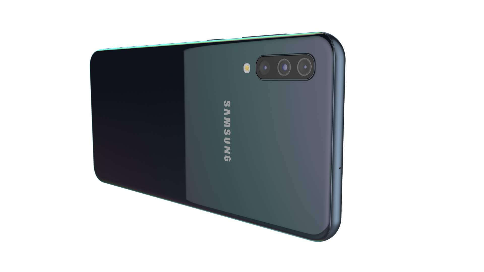 Samsung Galaxy A50 Black 3D Model