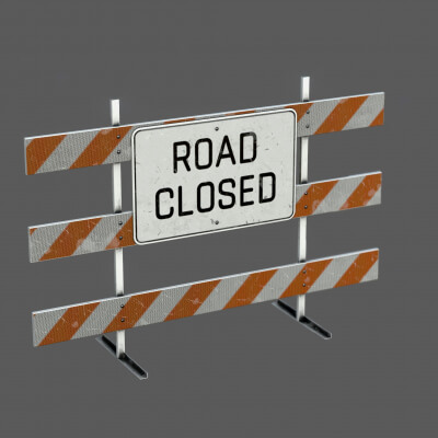 Road Closed Sign