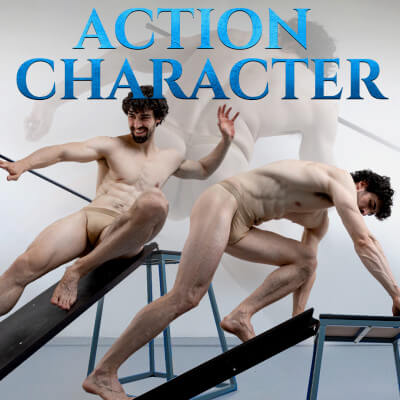 Action Character Photo Reference Pack for Artists 450 Jpegs