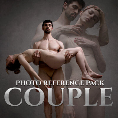 Couple Photo Reference Pack for Artists 341 Jpegs