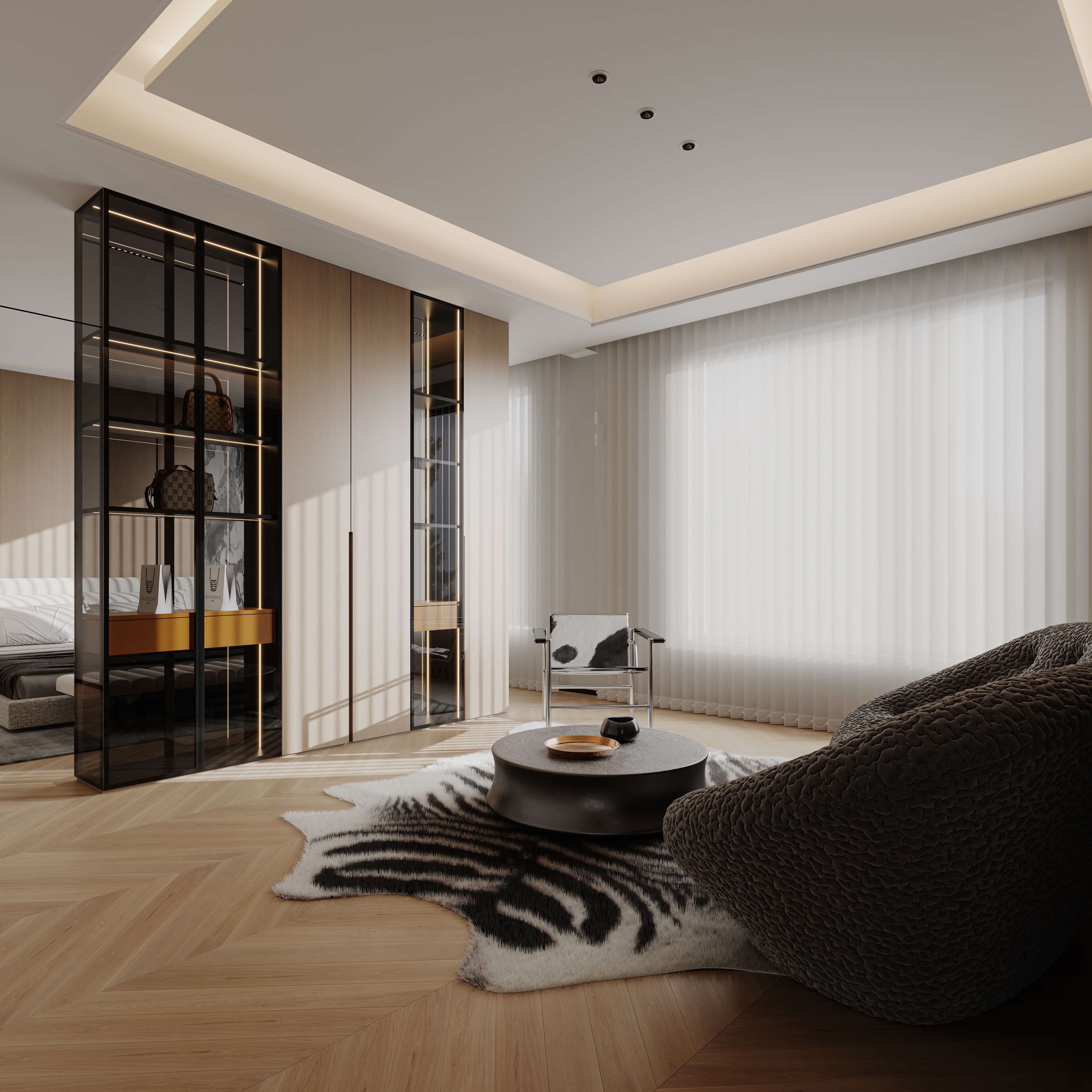 Living Room Bedroom 3D Model