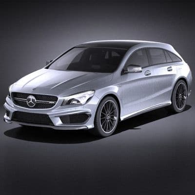 Mercedes CLA AMG Shooting Brake 2017 V-Ray