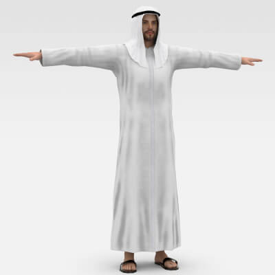 Arab Male Character 3D Model