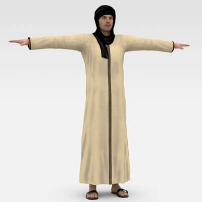 Arab Male Character 3D Model