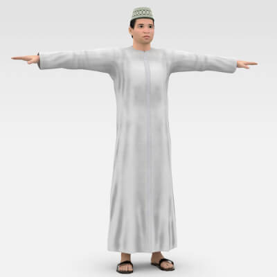 Arab Male Character 3D Model