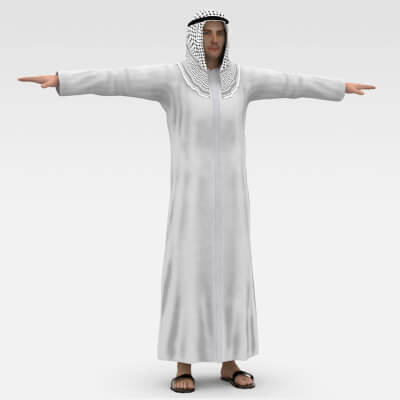 Arab Male - Saudi 3D Model