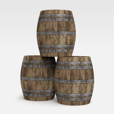 Barrel - Wine Barrels 3D Model