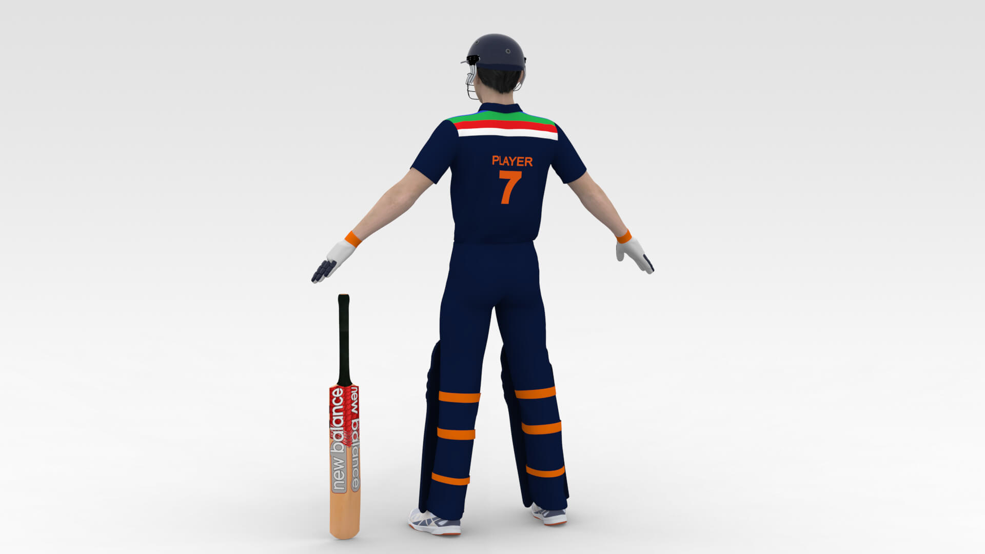 Cricket Batsman V1 3D Model