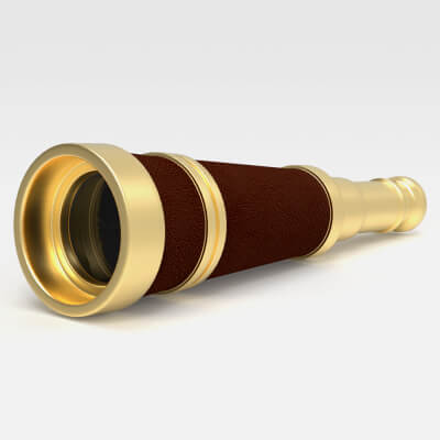 Antique Telescope 3D Model