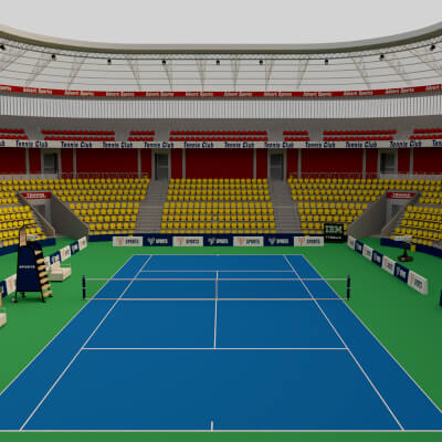 Tennis Stadium 3D Model